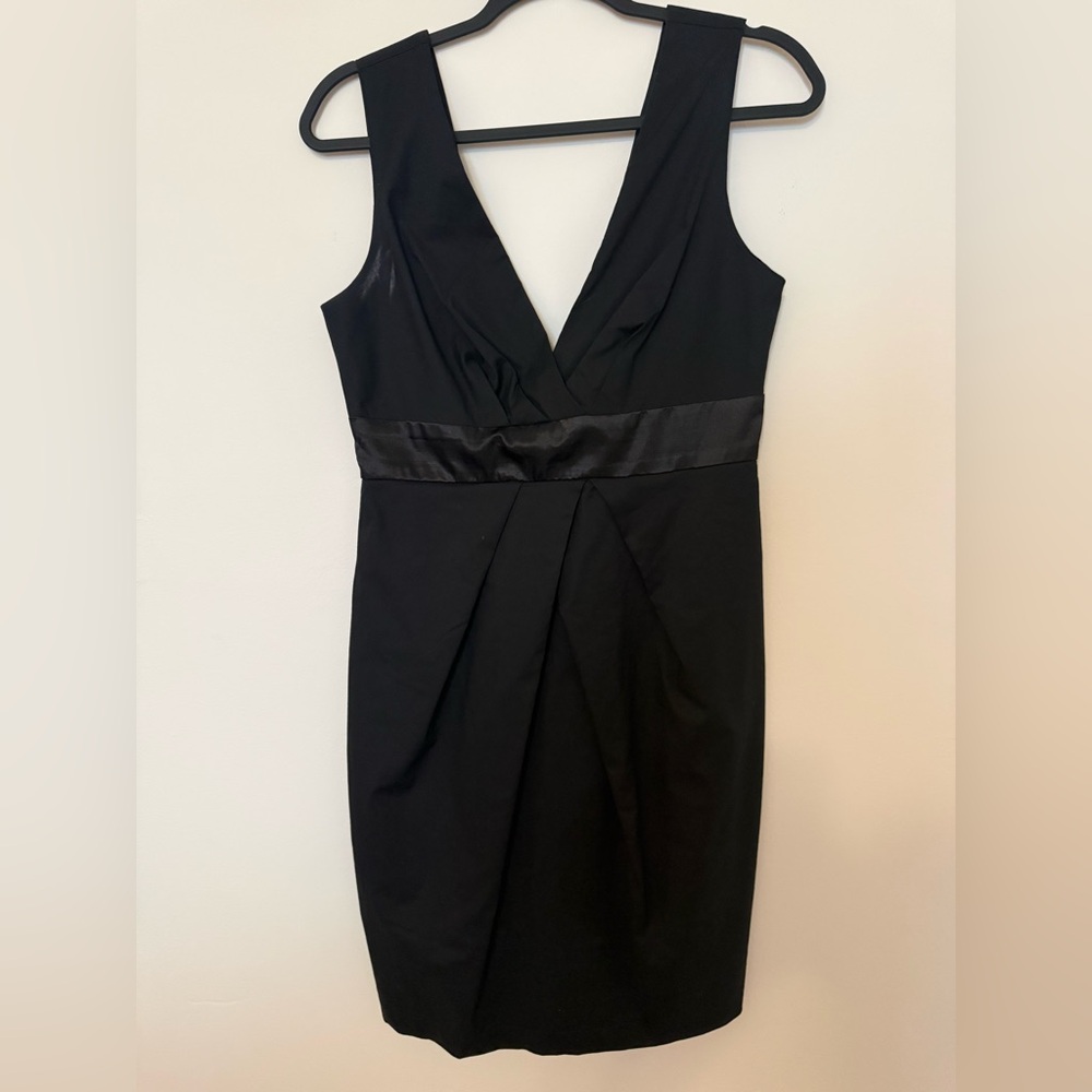 Forever 21 Black Satin Trim Mini Dress
